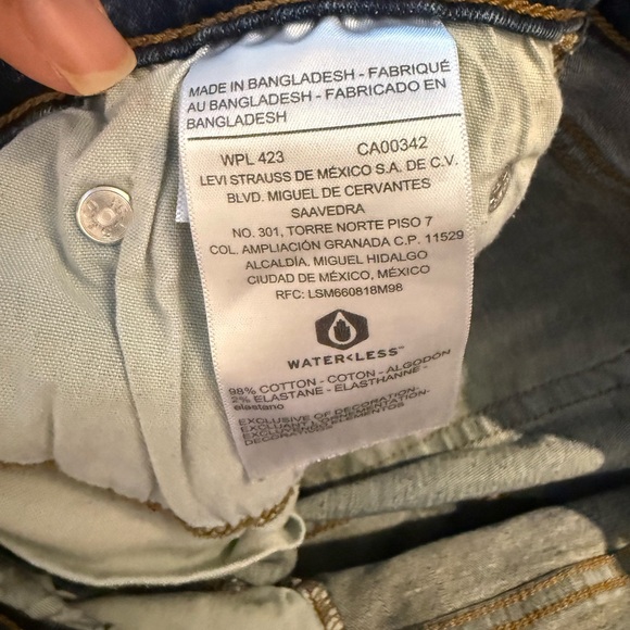 Signature Levi Strauss Jeans Mens 30x31 Blue S37 Slim Fit Denim Stretch Pants - Picture 11 of 13